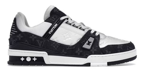 louis vuitton trainers black white|louis vuitton lv trainer white.